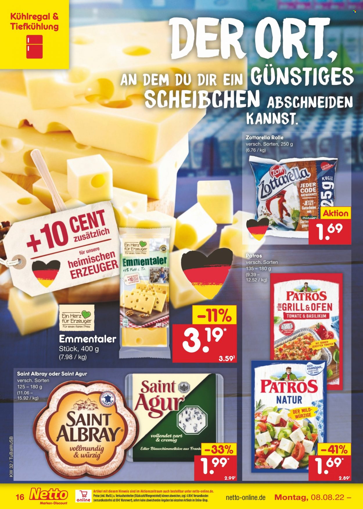 Netto Marken-Discount Prospekte  - 8.08.2022 - 13.08.2022. Seite 16