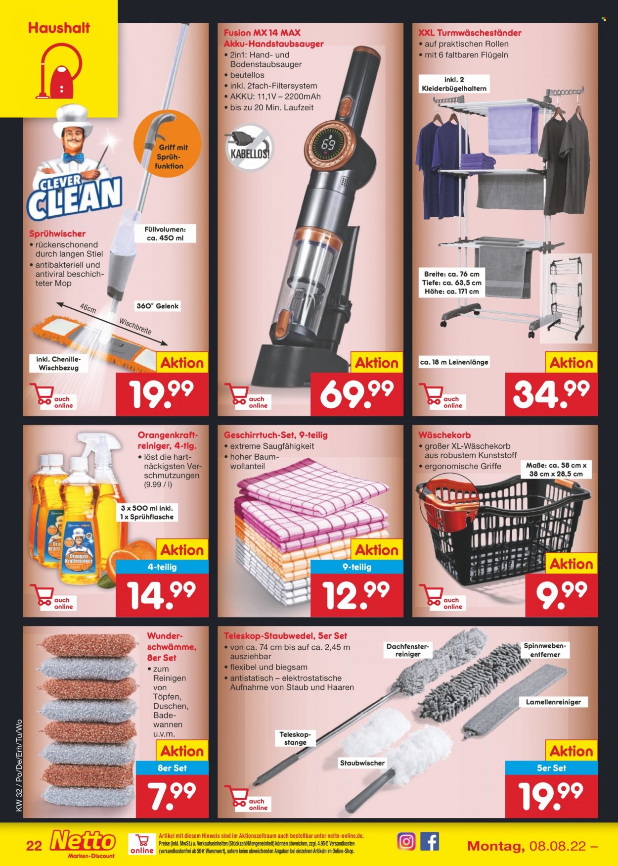 Netto Marken-Discount Prospekte  - 8.08.2022 - 13.08.2022. Seite 22