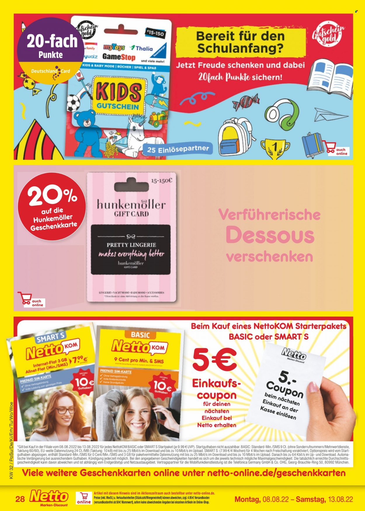 Netto Marken-Discount Prospekte  - 8.08.2022 - 13.08.2022. Seite 28