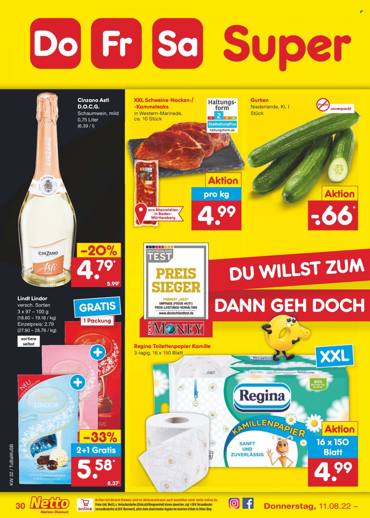 Netto Marken-Discount Prospekte  - 8.08.2022 - 13.08.2022. Seite 30