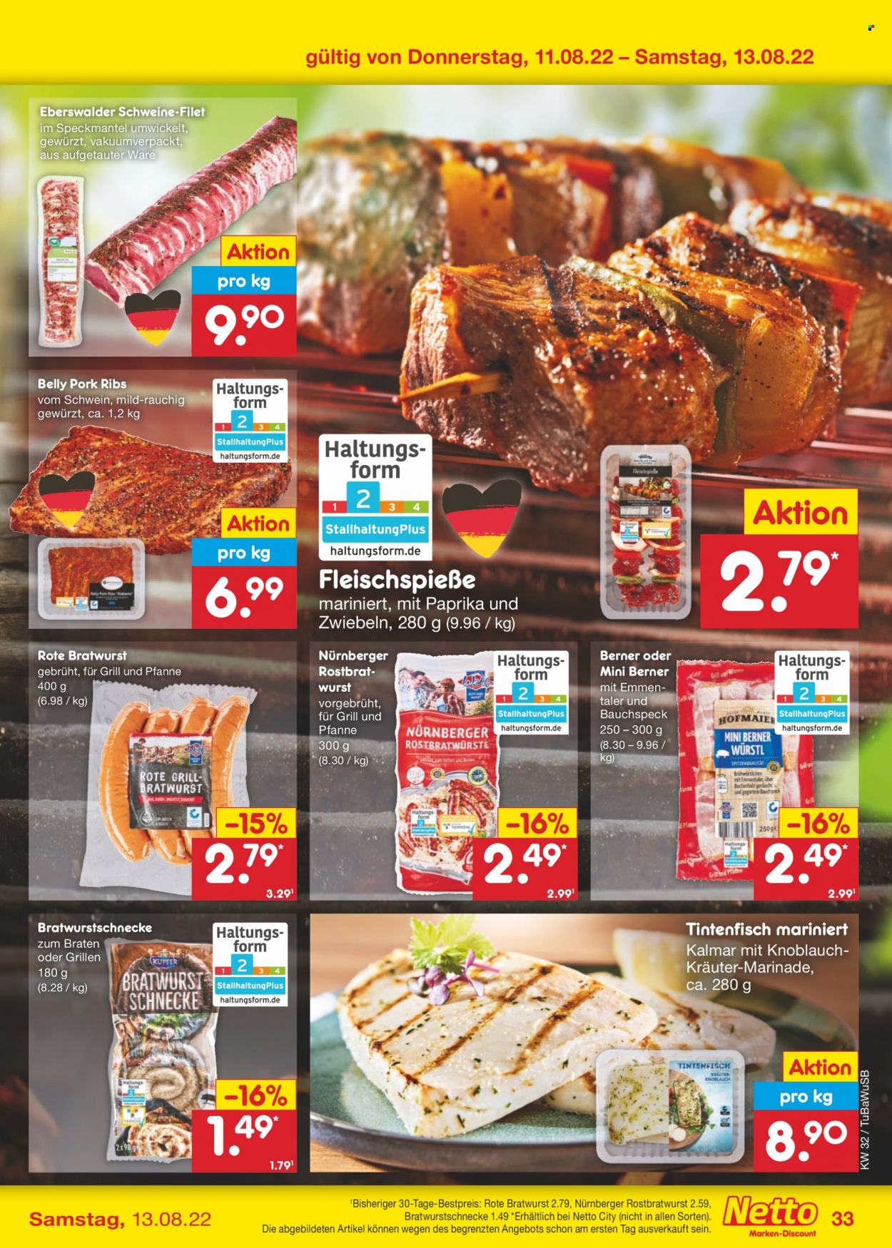 Netto Marken-Discount Prospekte  - 8.08.2022 - 13.08.2022. Seite 33
