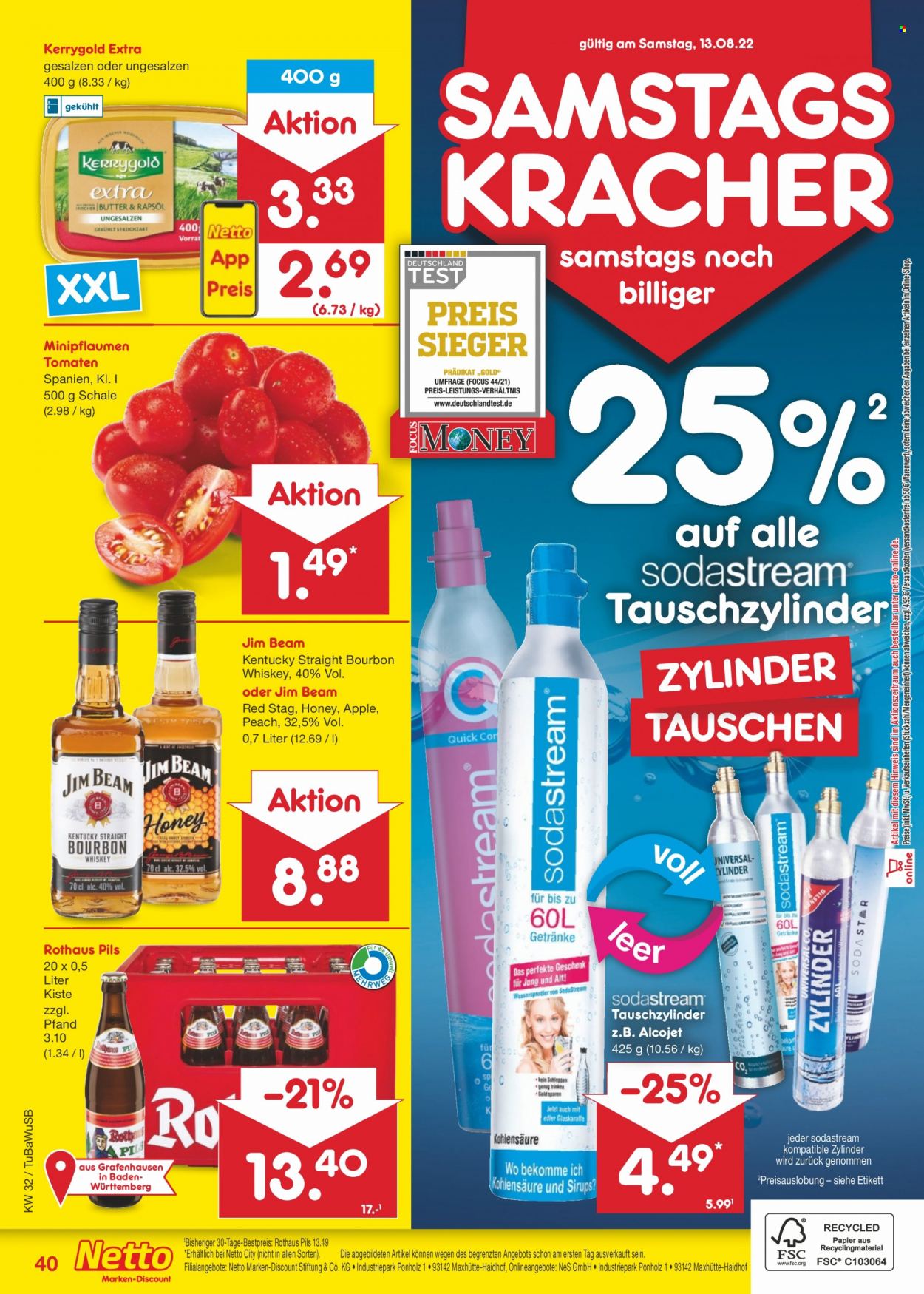Netto Marken-Discount Prospekte  - 8.08.2022 - 13.08.2022. Seite 40