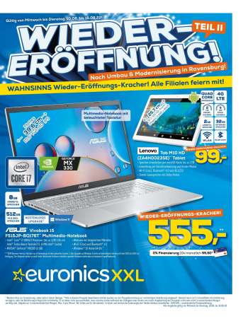 Prospekte Euronics - 10.08.2022 - 16.08.2022.