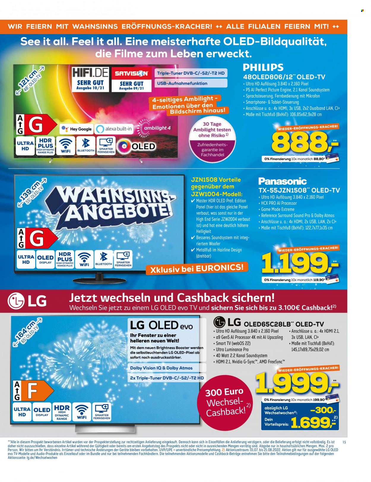 Euronics Prospekte  - 10.08.2022 - 16.08.2022. Seite 15