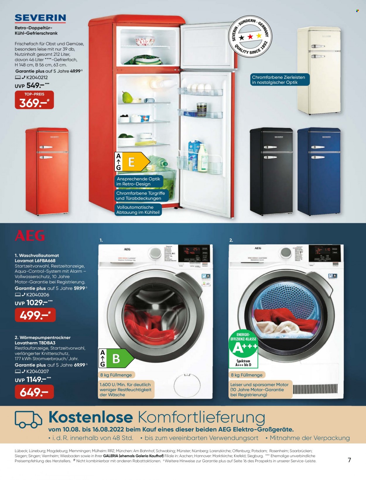 GALERIA Karstadt Kaufhof Prospekte  - 10.08.2022 - 16.08.2022. Seite 7