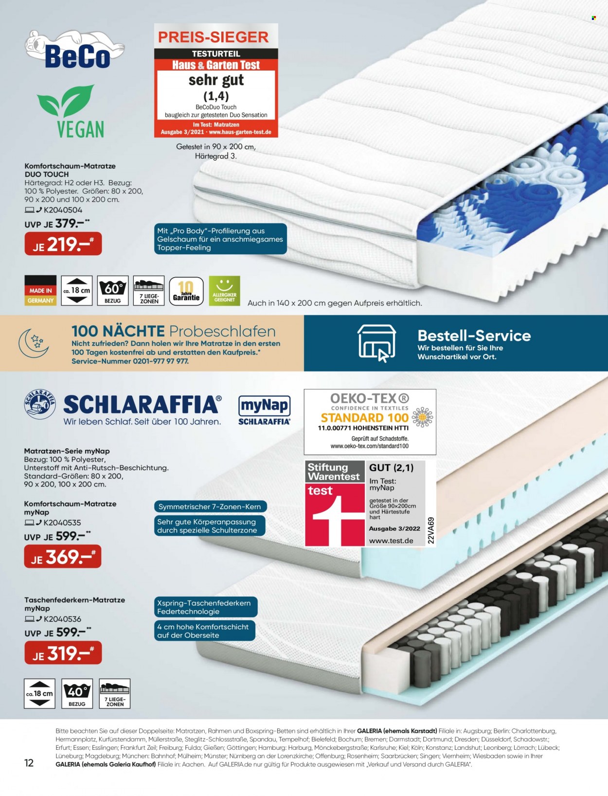 GALERIA Karstadt Kaufhof Prospekte  - 10.08.2022 - 16.08.2022. Seite 12