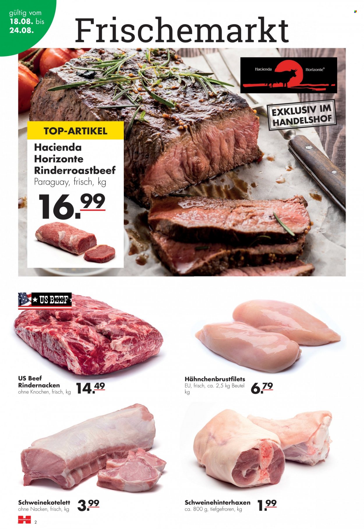 Handelshof Prospekte  - 18.08.2022 - 24.08.2022. Seite 2
