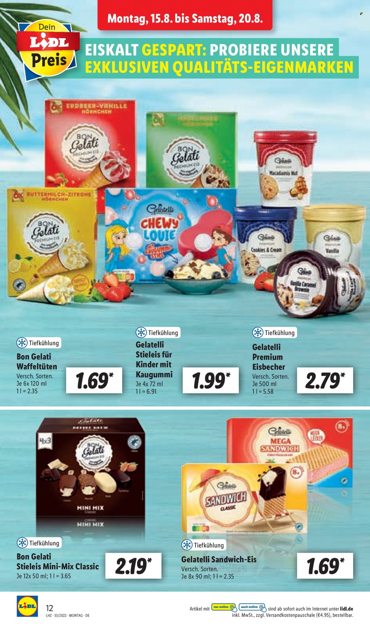 Lidl Prospekte  - 15.08.2022 - 20.08.2022. Seite 12