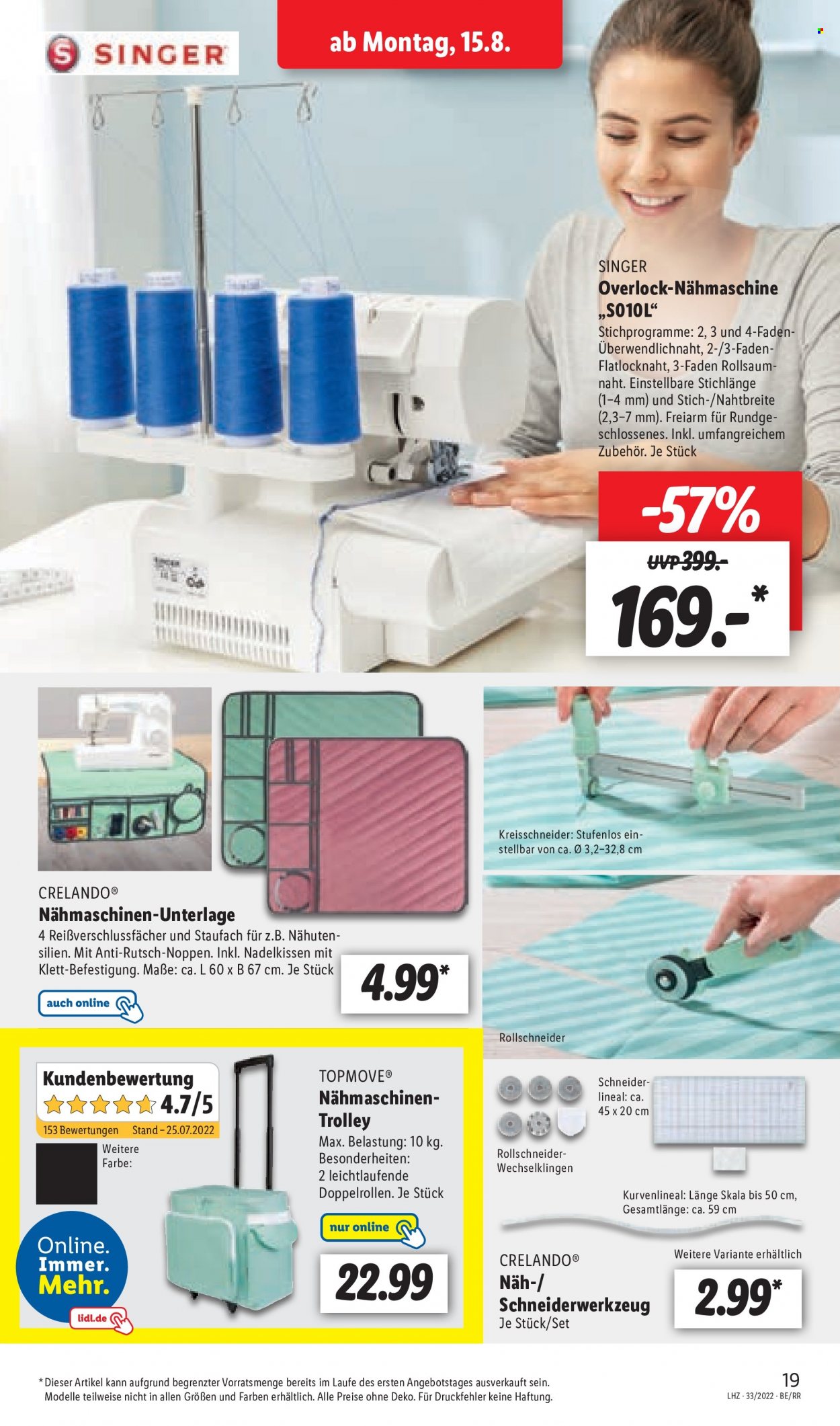 Lidl Prospekte  - 15.08.2022 - 20.08.2022. Seite 19