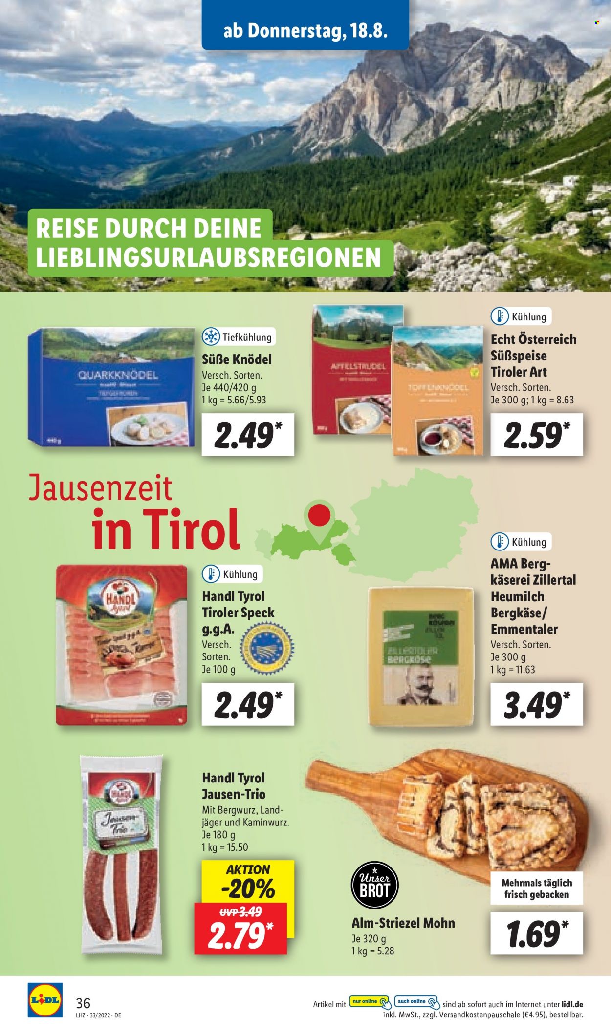 Lidl Prospekte  - 15.08.2022 - 20.08.2022. Seite 36