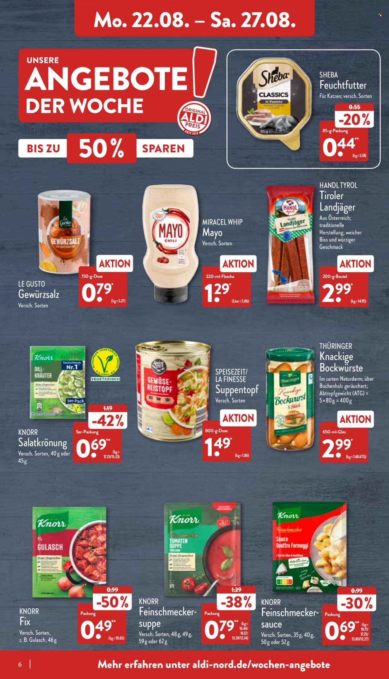 ALDI Nord Prospekte  - 22.08.2022 - 27.08.2022. Seite 6