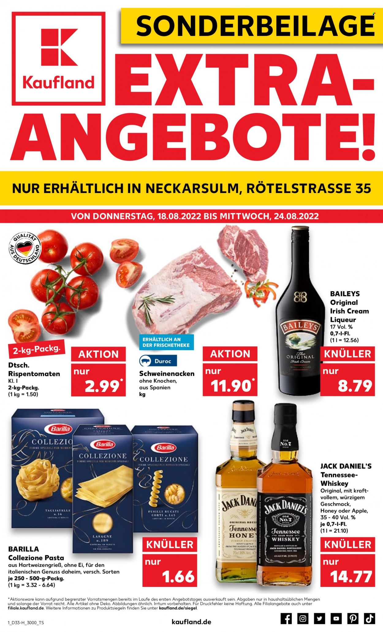 Kaufland Prospekte  - 18.08.2022 - 24.08.2022. Seite 1