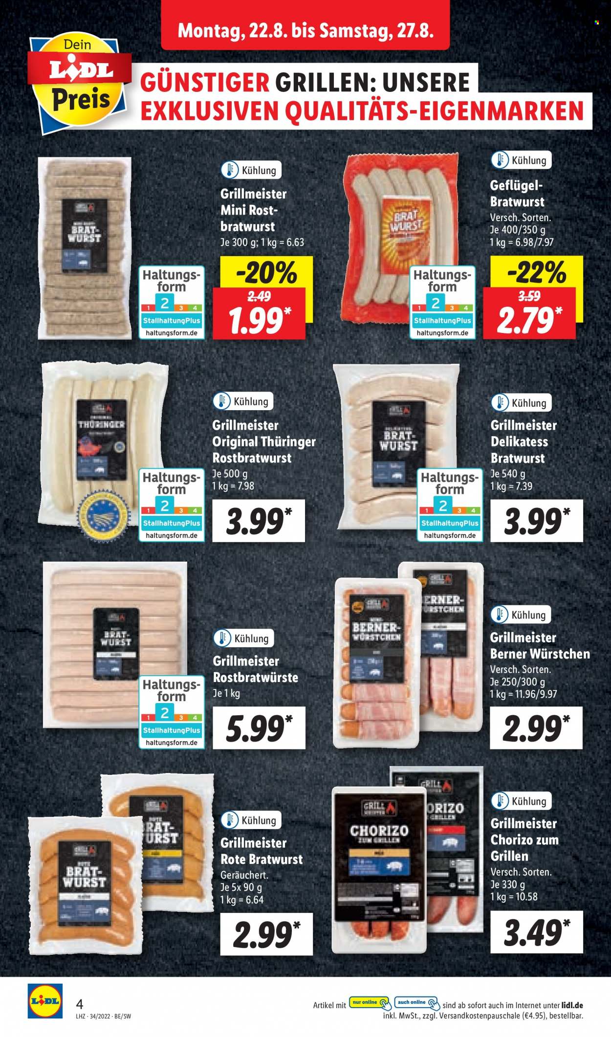 Lidl Prospekte  - 22.08.2022 - 27.08.2022. Seite 4