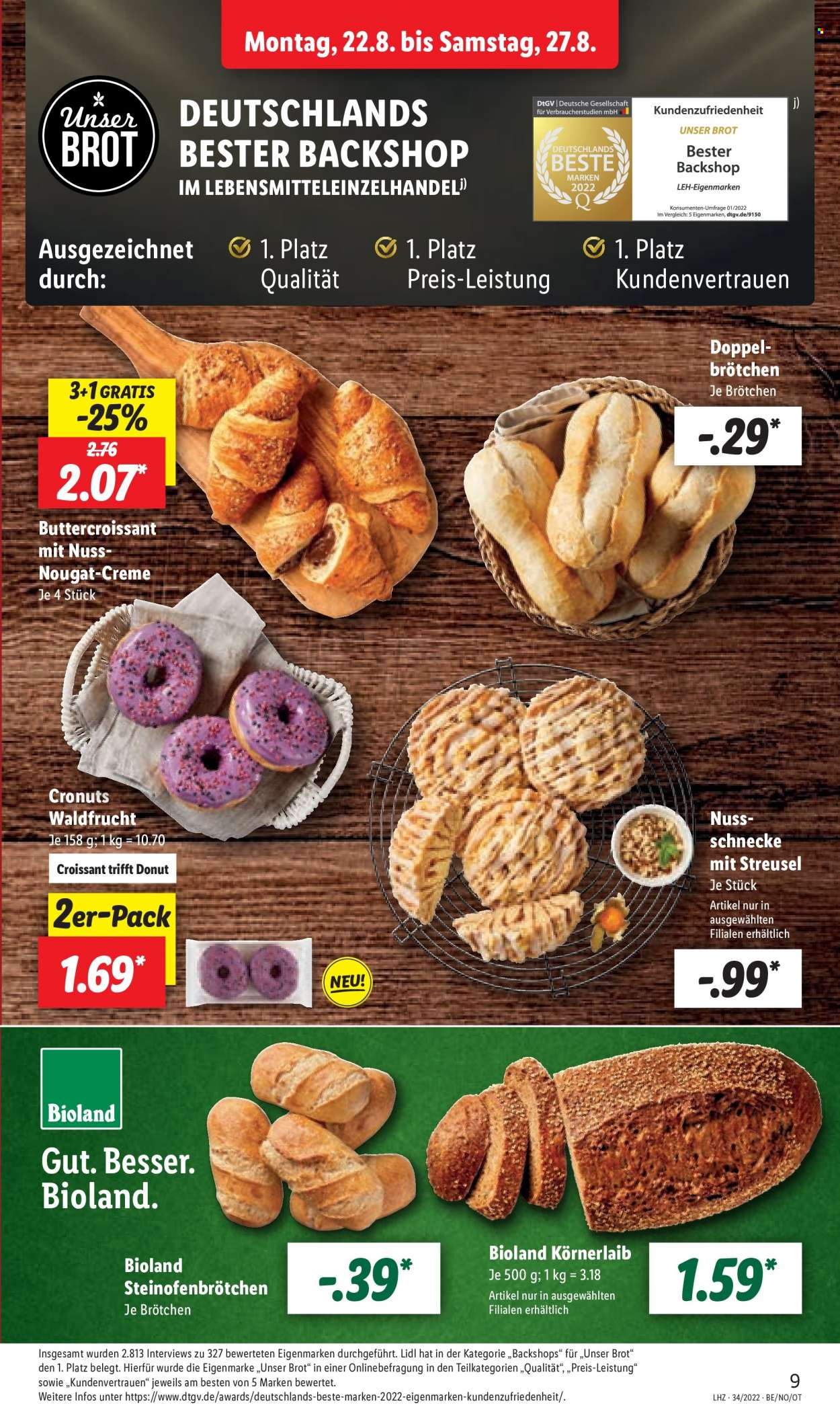Lidl Prospekte  - 22.08.2022 - 27.08.2022. Seite 9