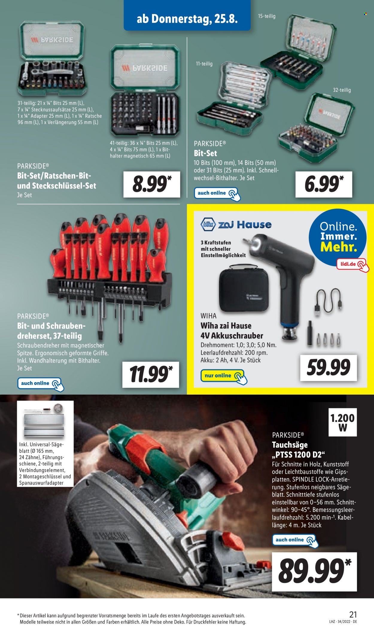 Lidl Prospekte  - 22.08.2022 - 27.08.2022. Seite 21