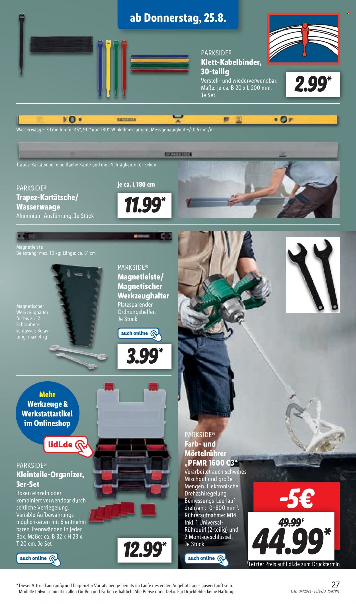 Lidl Prospekte  - 22.08.2022 - 27.08.2022. Seite 27