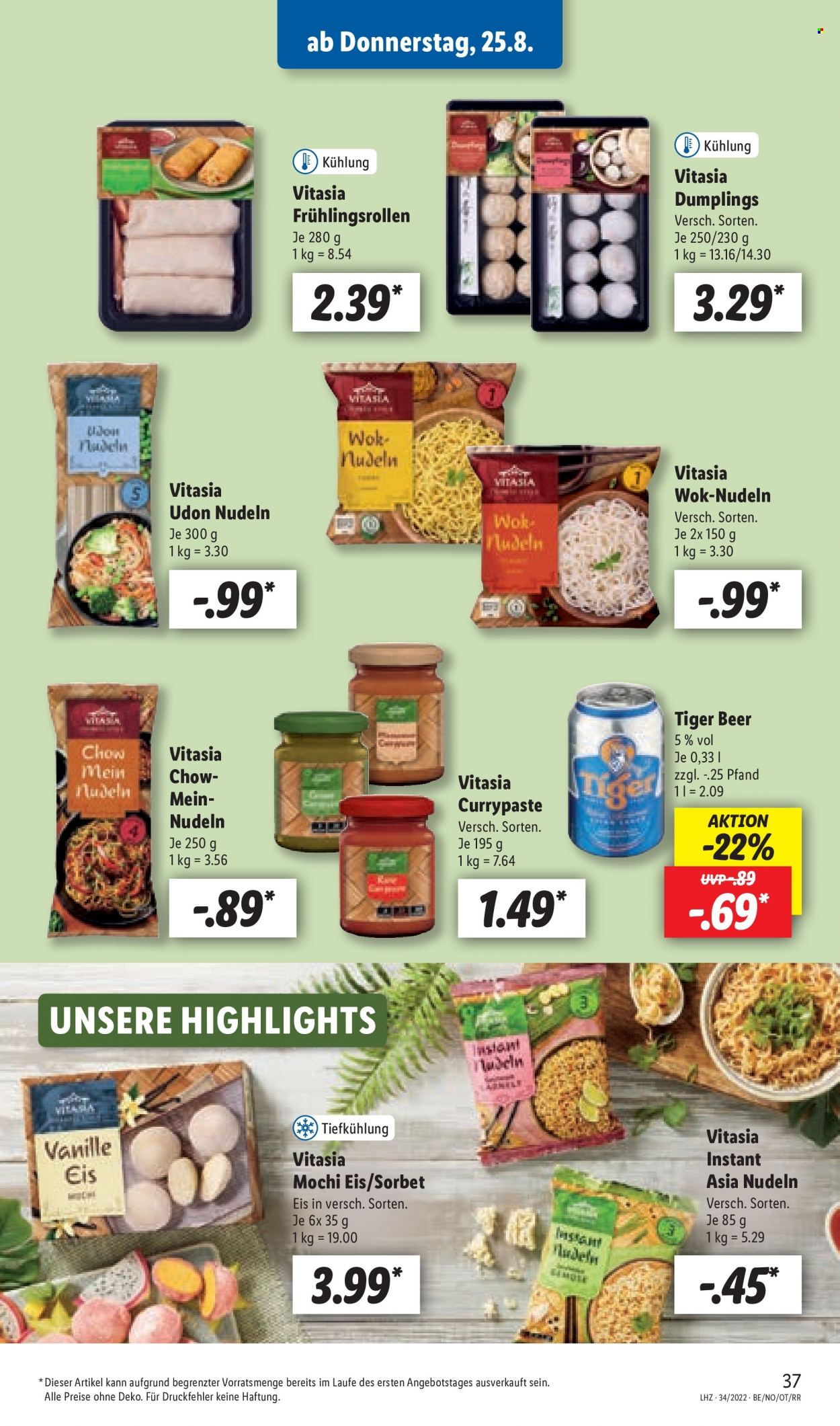 Lidl Prospekte  - 22.08.2022 - 27.08.2022. Seite 37