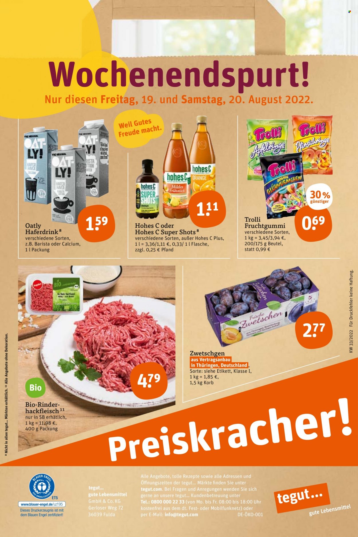 tegut... Prospekte  - 15.08.2022 - 20.08.2022. Seite 26