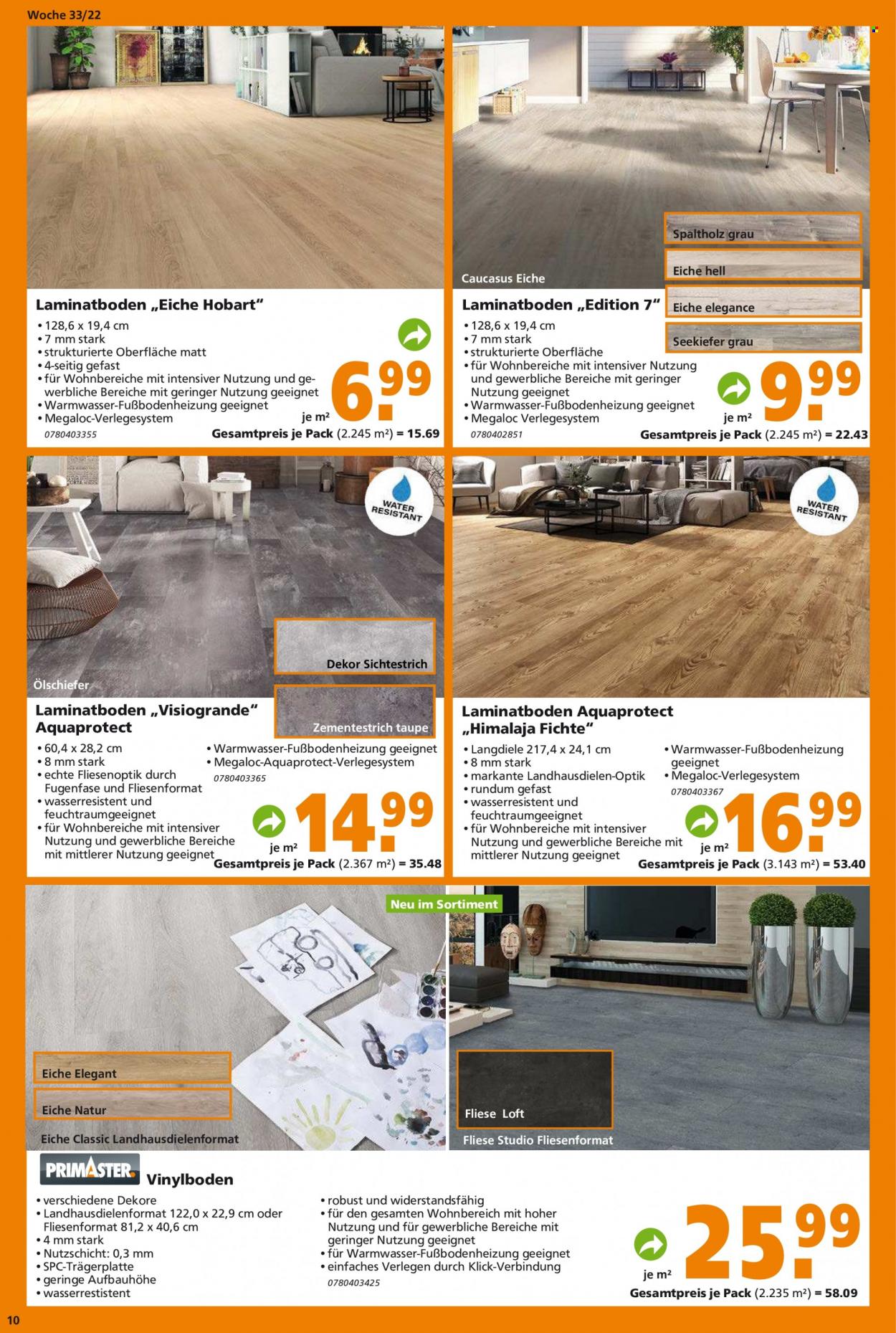 Globus Baumarkt Prospekte  - 15.08.2022 - 20.08.2022. Seite 10