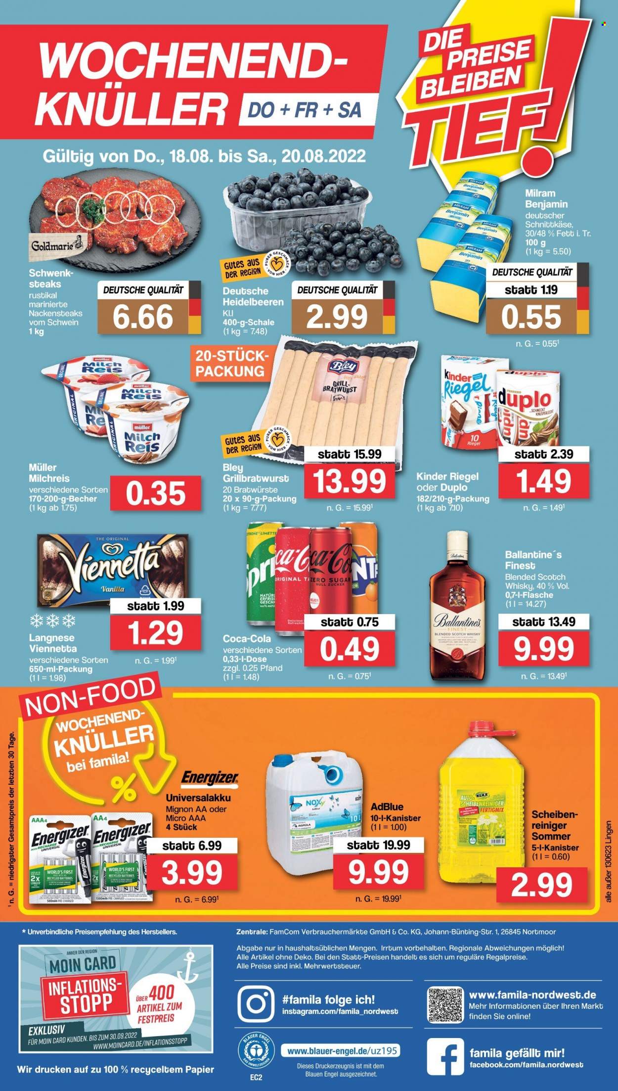 famila Prospekte  - 15.08.2022 - 20.08.2022. Seite 32