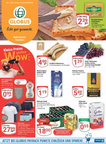 Prospekte Globus - 15.08.2022 - 20.08.2022.