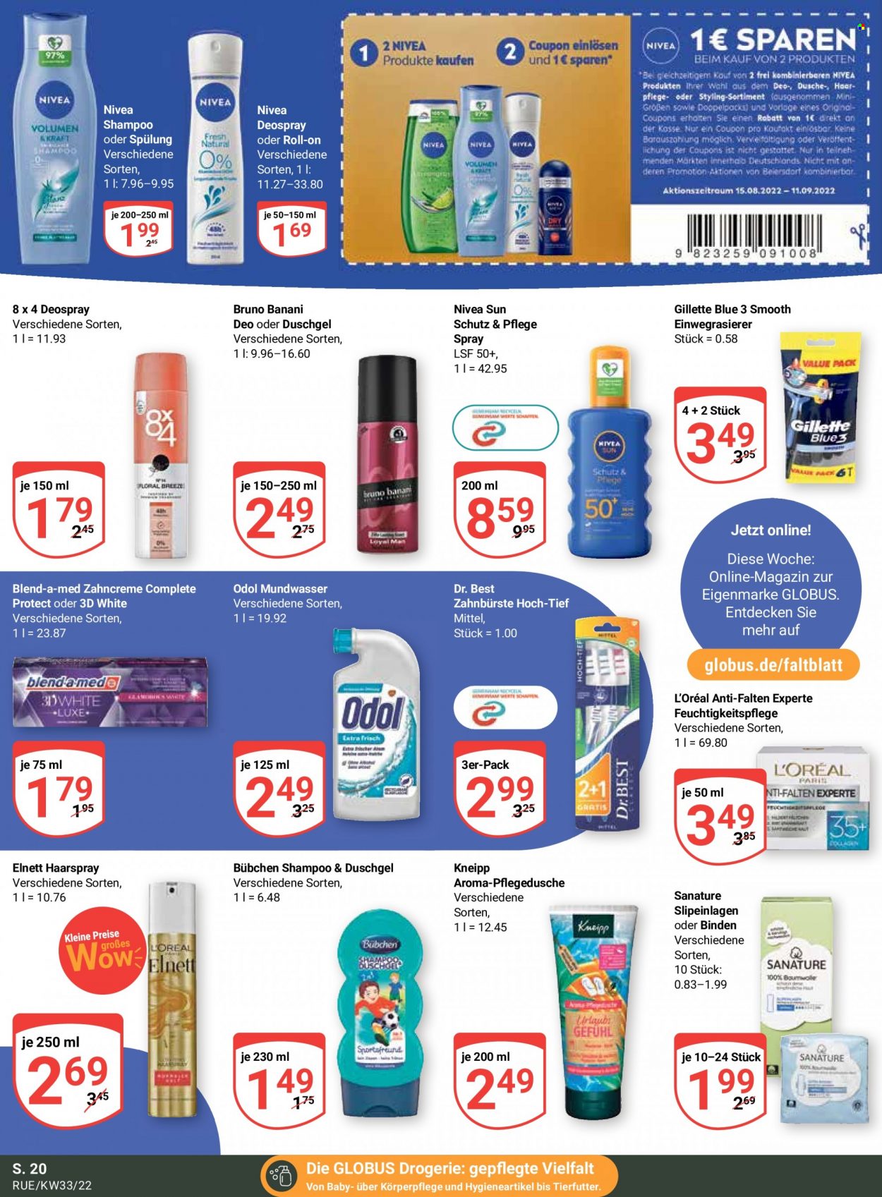 Globus Prospekte  - 15.08.2022 - 20.08.2022. Seite 22