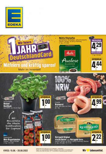 Prospekte Edeka - 15.08.2022 - 20.08.2022.