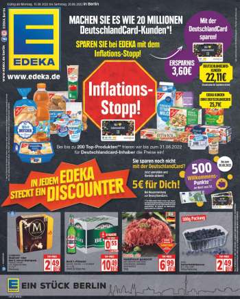 Prospekte Edeka - 15.08.2022 - 20.08.2022.