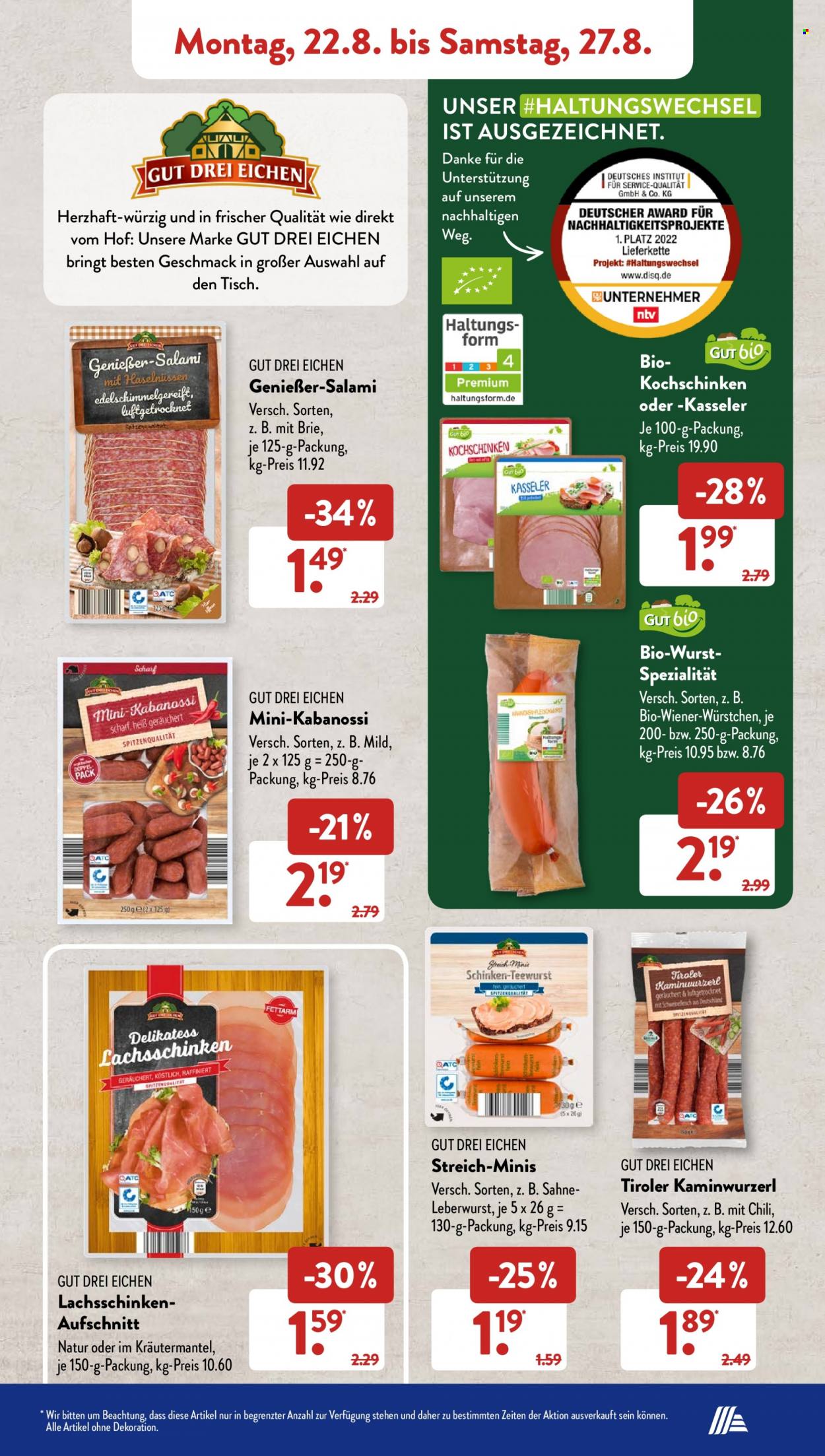 ALDI SÜD Prospekte  - 22.08.2022 - 27.08.2022. Seite 7