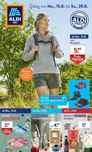 Prospekte ALDI SÜD - 15.08.2022 - 20.08.2022.