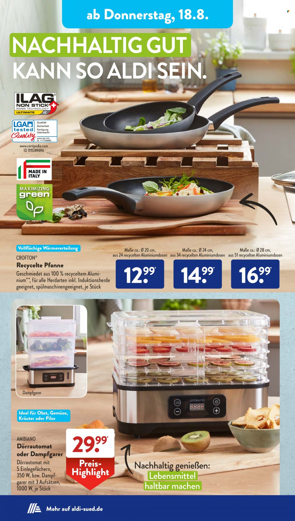 ALDI SÜD Prospekte  - 15.08.2022 - 20.08.2022. Seite 22