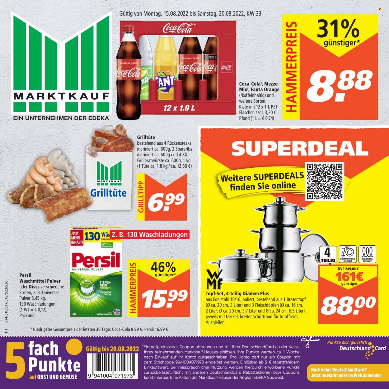 Marktkauf Prospekte  - 15.08.2022 - 20.08.2022. Seite 1