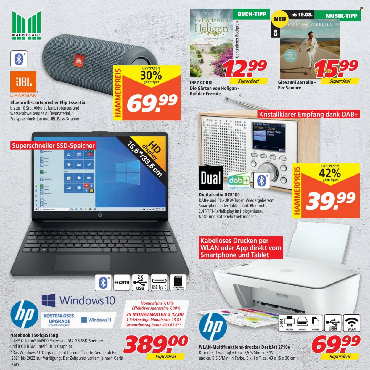 Marktkauf Prospekte  - 15.08.2022 - 20.08.2022. Seite 34