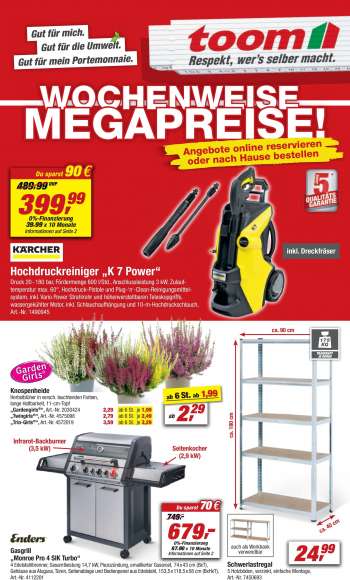 Prospekte toom Baumarkt - 20.08.2022 - 26.08.2022.