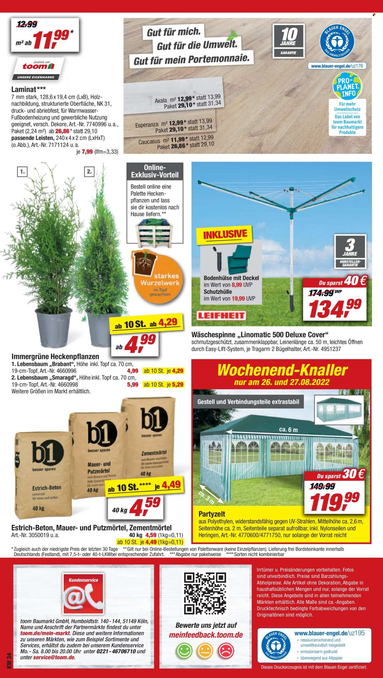 toom Baumarkt Prospekte  - 20.08.2022 - 26.08.2022. Seite 16
