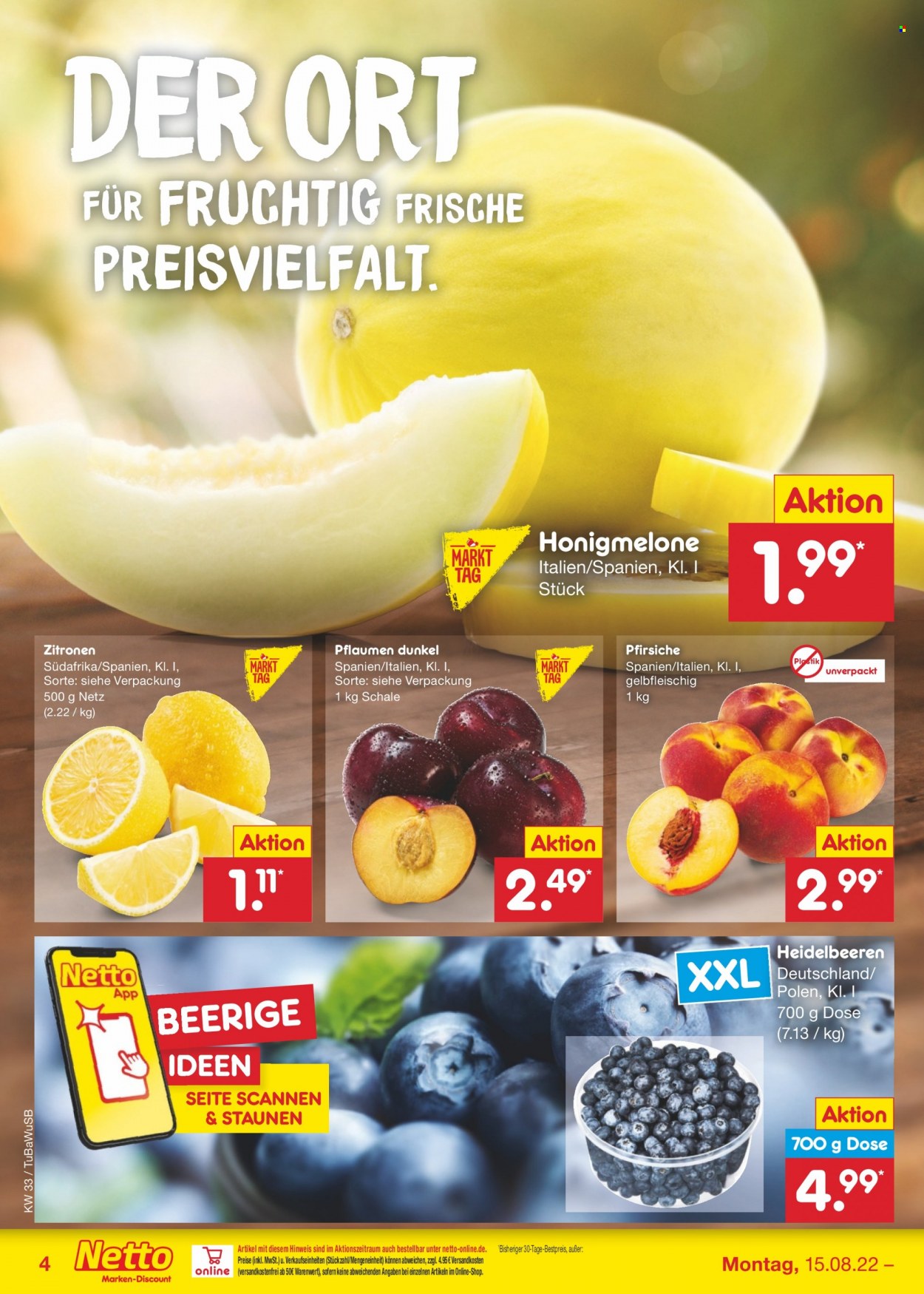 Netto Marken-Discount Prospekte  - 15.08.2022 - 20.08.2022. Seite 4