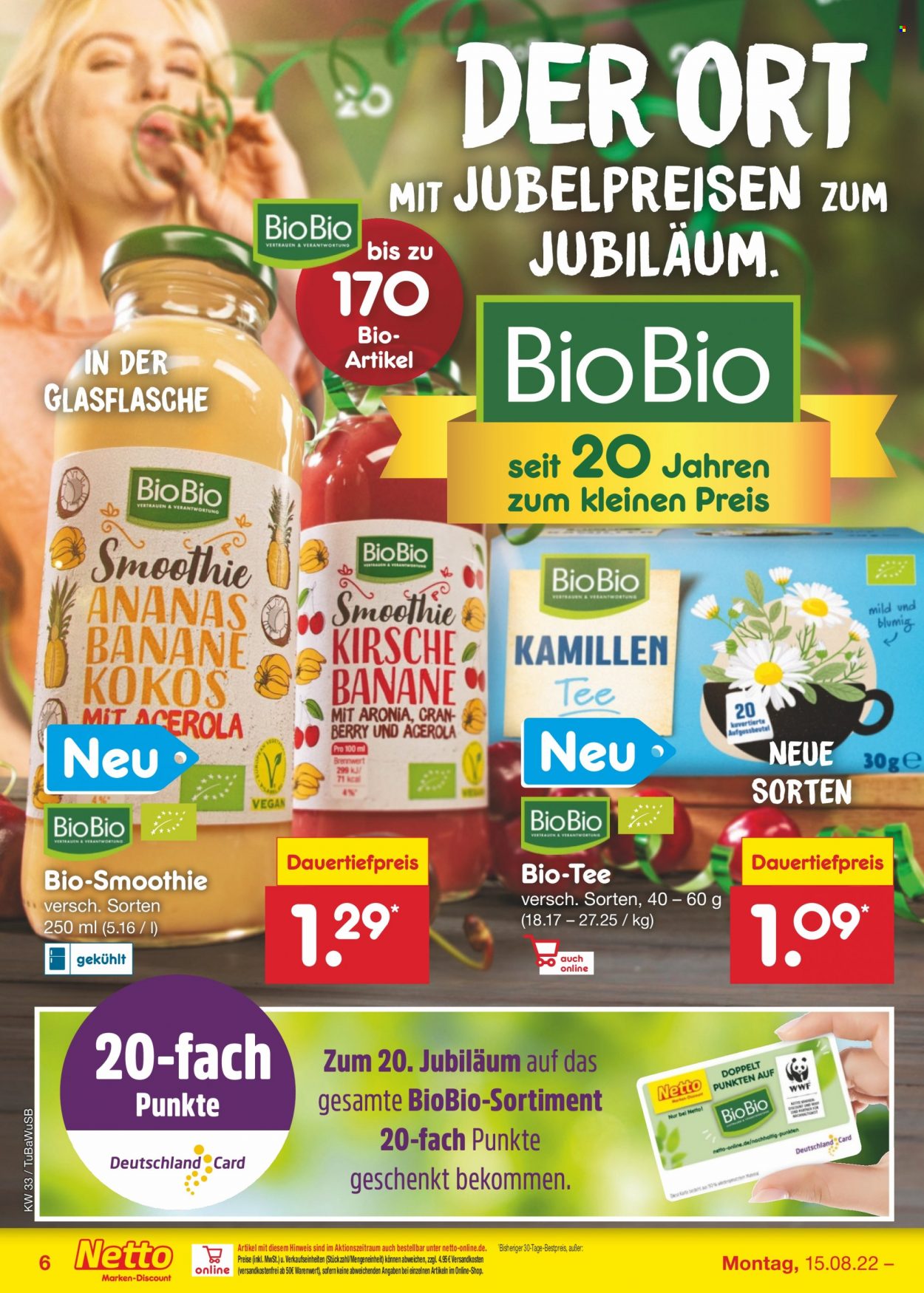 Netto Marken-Discount Prospekte  - 15.08.2022 - 20.08.2022. Seite 6