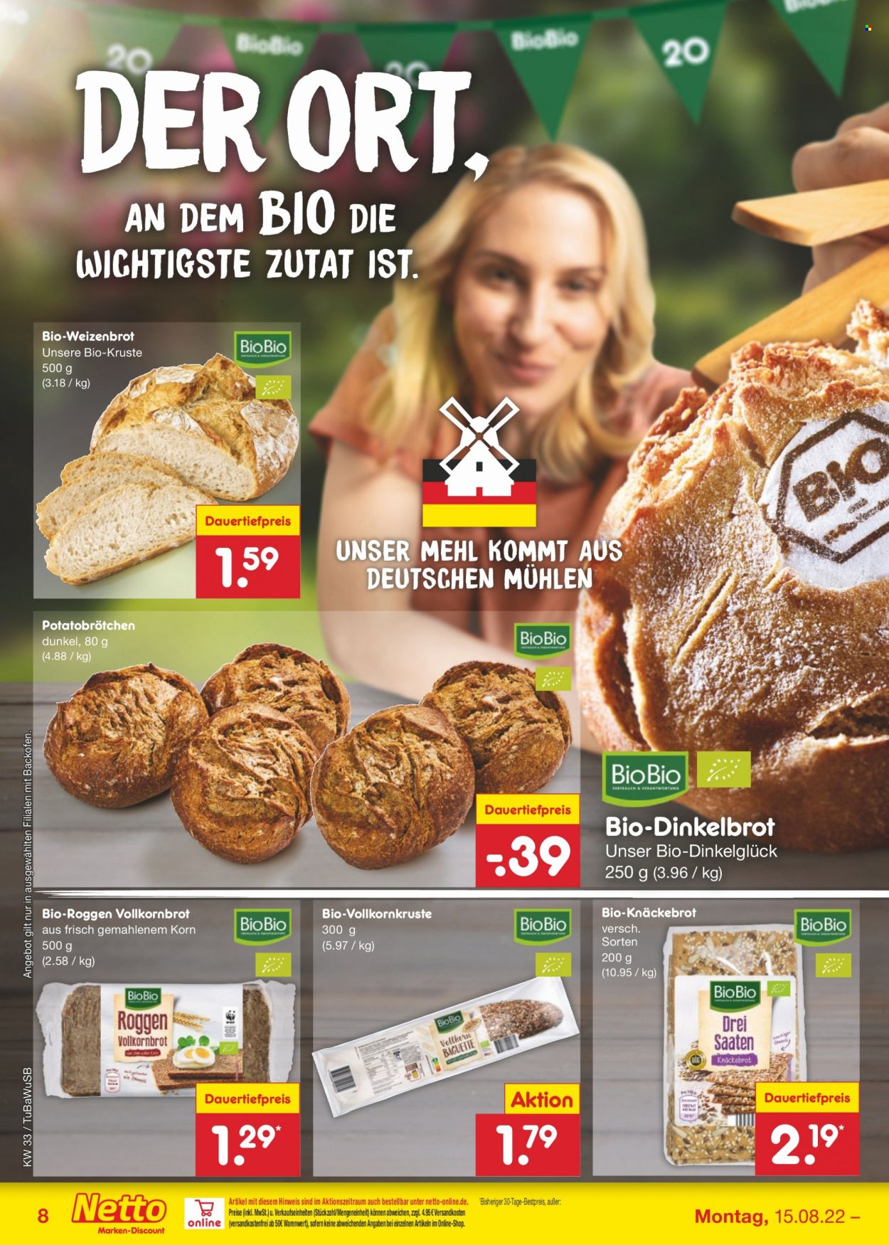 Netto Marken-Discount Prospekte  - 15.08.2022 - 20.08.2022. Seite 8