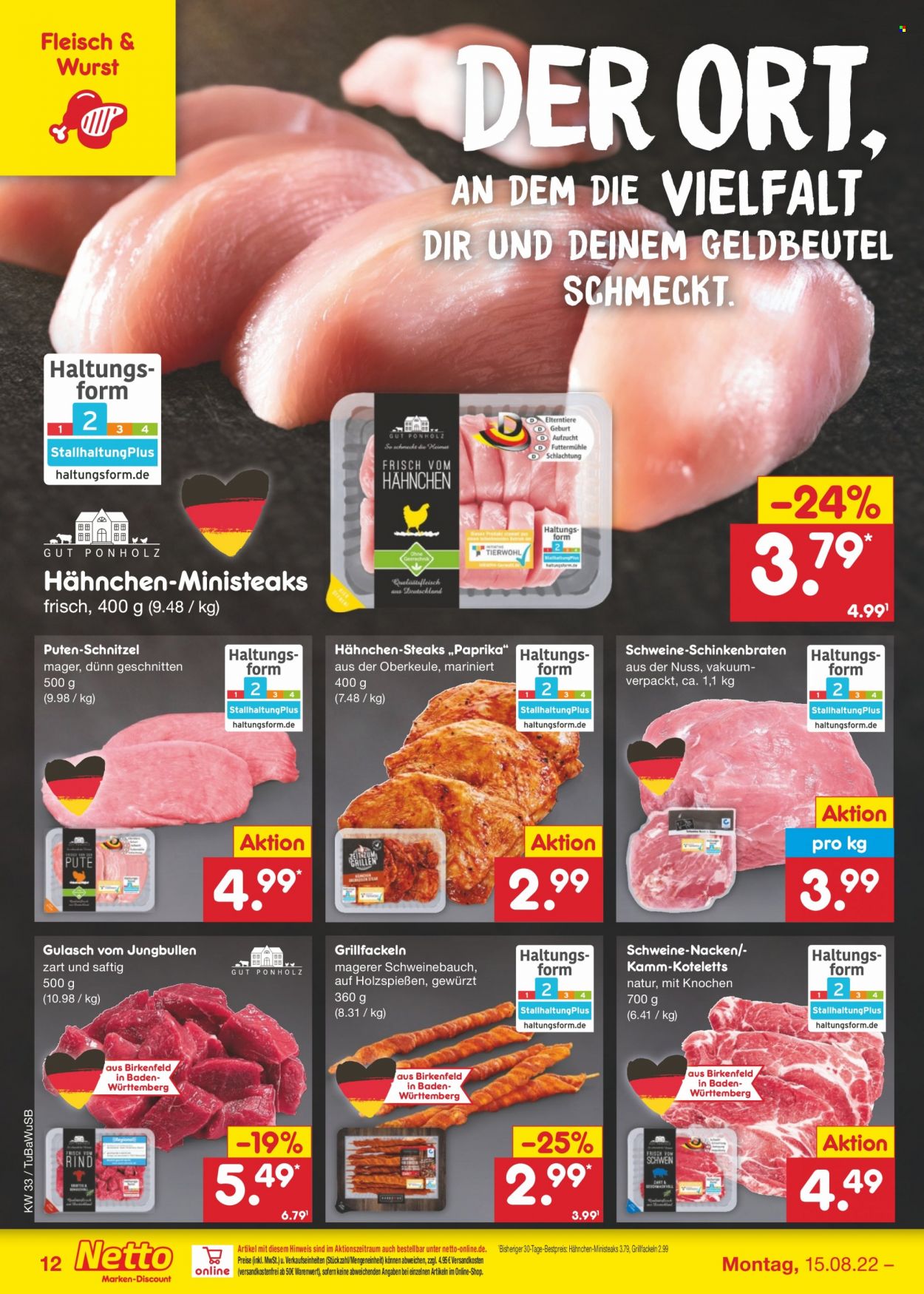 Netto Marken-Discount Prospekte  - 15.08.2022 - 20.08.2022. Seite 12