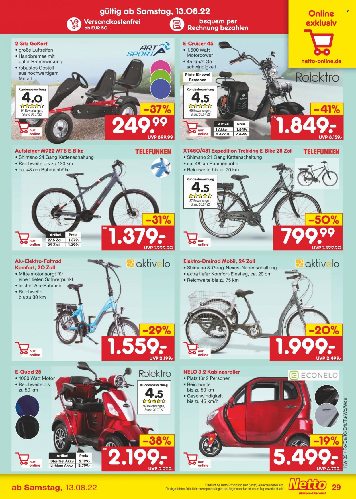 Netto Marken-Discount Prospekte  - 15.08.2022 - 20.08.2022. Seite 29