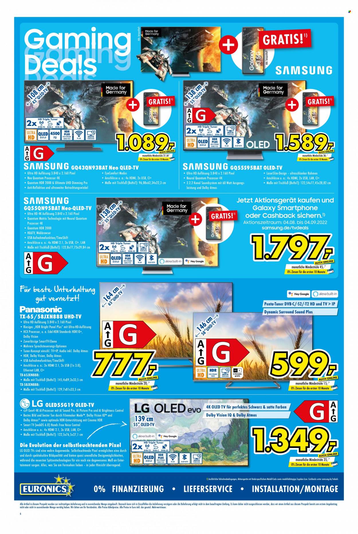 Euronics Prospekte  - 17.08.2022 - 23.08.2022. Seite 6