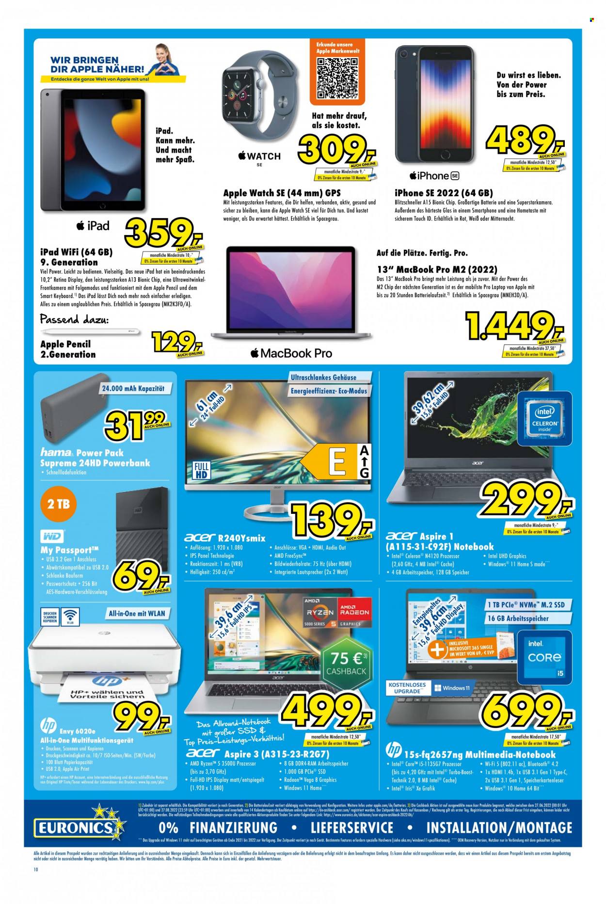 Euronics Prospekte  - 17.08.2022 - 23.08.2022. Seite 10