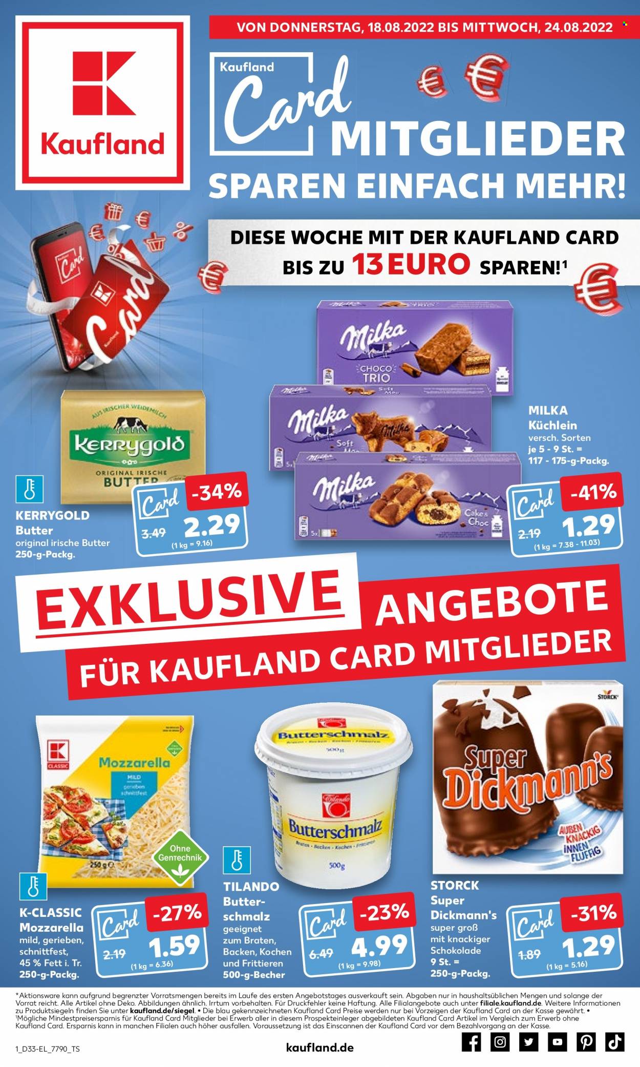 Kaufland Prospekte  - 18.08.2022 - 24.08.2022. Seite 1
