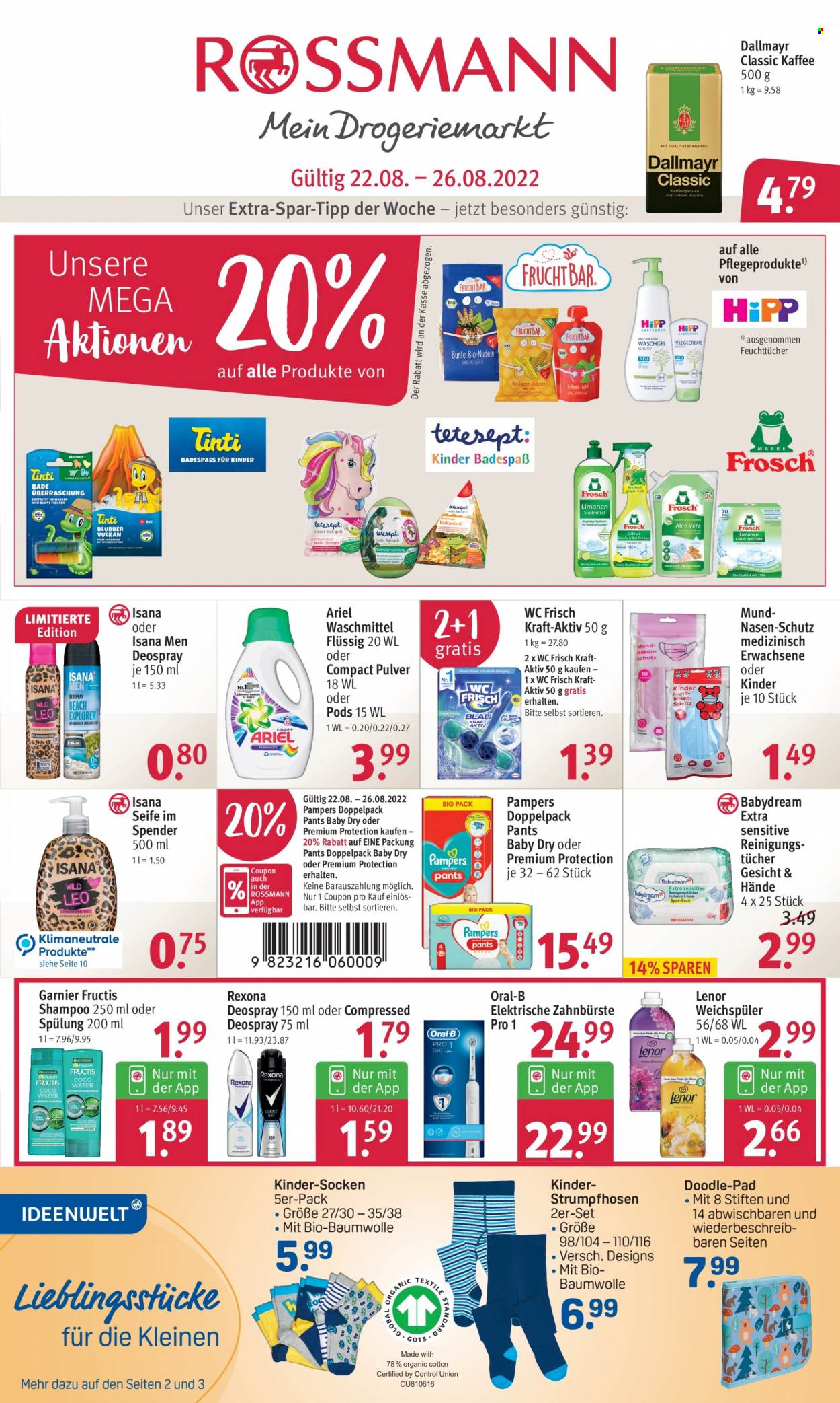 Rossmann Prospekte  - 22.08.2022 - 26.08.2022. Seite 1