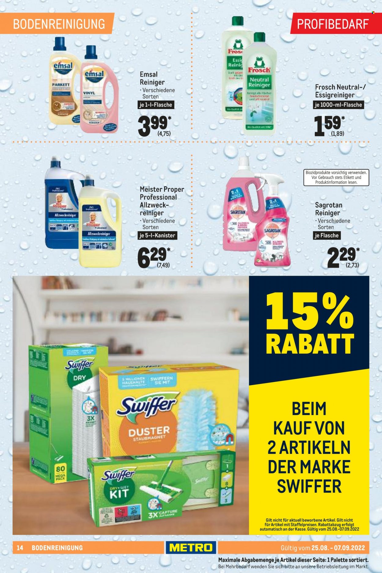 Metro Prospekte  - 25.08.2022 - 7.09.2022. Seite 14