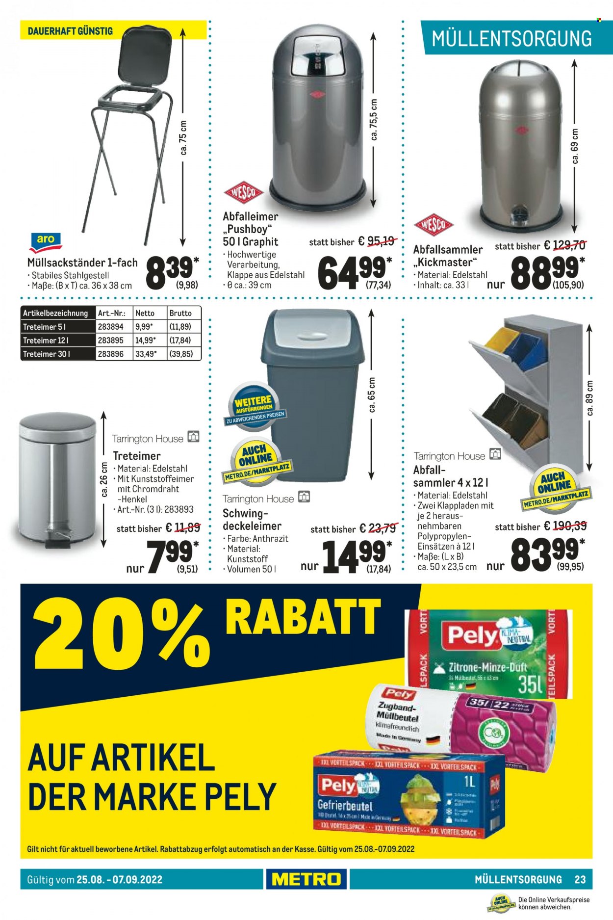 Metro Prospekte  - 25.08.2022 - 7.09.2022. Seite 23