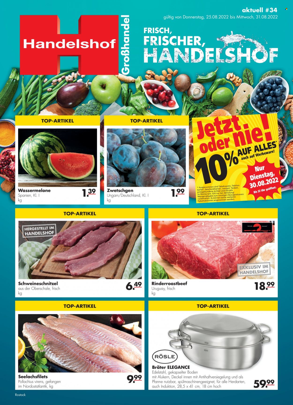 Handelshof Prospekte  - 25.08.2022 - 31.08.2022. Seite 1