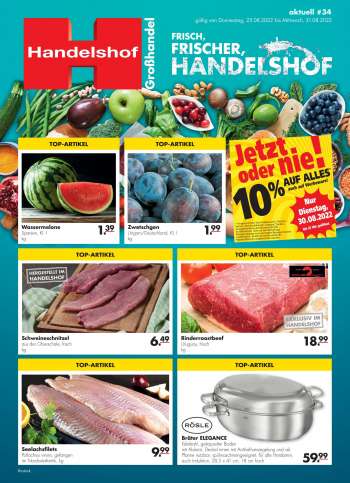 Prospekte Handelshof - 25.08.2022 - 31.08.2022.