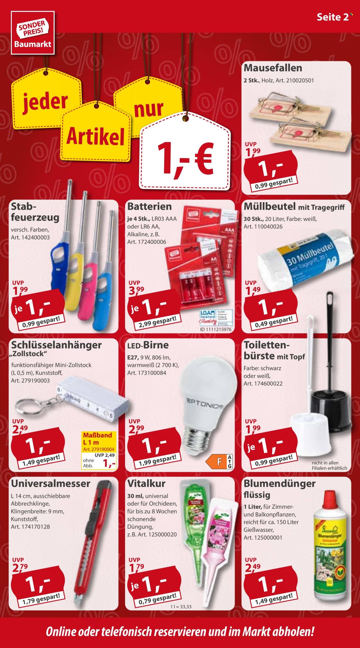 Sonderpreis-Baumarkt Prospekte  - 27.08.2022 - 2.09.2022. Seite 2