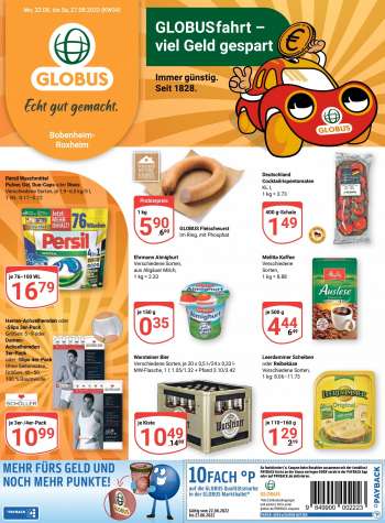 Prospekte Globus - 22.08.2022 - 27.08.2022.